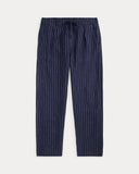 Lateef Relaxed Fit Striped Linen Pant Navy White - Unmatched Kicks - ralph lauren