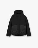 Layered Hooded Puffer - Jet Black - Unmatched Kicks - REPRESENT