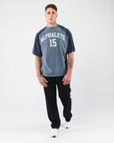 League Box Tee - Marine - Unmatched Kicks - Alphalete