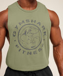 Legacy Drop Arm Tank slim fit Grounded Green - Unmatched Kicks - GYMSHARK