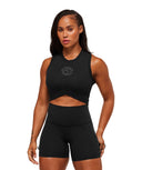 Legacy Sleeveless Crop Top body fit Black - Unmatched Kicks - GYMSHARK