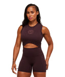 Legacy Sleeveless Crop Top body fit Cherry Purple - Unmatched Kicks - GYMSHARK