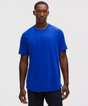 License to Train Short-Sleeve Shirt Beach Ball Blue - Unmatched Kicks-LULULEMON