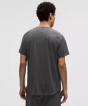 License to Train Short-Sleeve Shirt Onyx Grey - Unmatched Kicks-LULULEMON