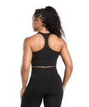 Lift Seamless Shelf Midi Tank Black/Black Marl - Unmatched Kicks - GYMSHARK