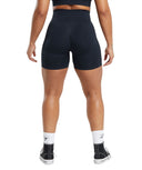 Lift Seamless Shorts Midnight Blue/Black Marl - Unmatched Kicks - GYMSHARK