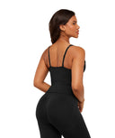 Lift Seamless Tank with Shelf Black Marl - Unmatched Kicks - GYMSHARK