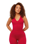 Lift Seamless Tank with Shelf Carmine Red - Unmatched Kicks - GYMSHARK