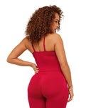 Lift Seamless Tank with Shelf Carmine Red - Unmatched Kicks - GYMSHARK