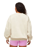 Lifting Club Graphic Oversized Crew Neck oversized fit Oat White - Unmatched Kicks - GYMSHARK