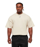 Lifting Club T-Shirt extreme oversized fit Oat White/Compound Blue - Unmatched Kicks - GYMSHARK