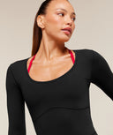 Lifting Dipped Waistband All-In-One Black - Unmatched Kicks-GYMSHARK
