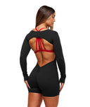 Lifting Dipped Waistband All - In - One body fit Black - Unmatched Kicks - GYMSHARK