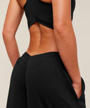 Lifting Dipped Waistband Pants regular Black - Unmatched Kicks-GYMSHARK