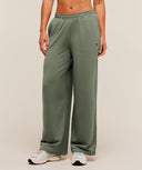 Lifting Dipped Waistband Pants regular Unit Green - Unmatched Kicks-GYMSHARK