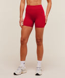 Lifting Dipped Waistband Shorts Black Carmine Red - Unmatched Kicks-GYMSHARK