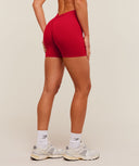 Lifting Dipped Waistband Shorts Black Carmine Red - Unmatched Kicks-GYMSHARK