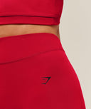 Lifting Dipped Waistband Shorts Black Carmine Red - Unmatched Kicks-GYMSHARK