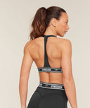Light Support Halter Neck Logo Sports Bra light support Black - Unmatched Kicks - GYMSHARK