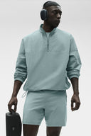 Light Weight Takeaway Track Pullover - Desert Sage - Unmatched Kicks - ALO