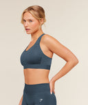 Lightweight High Support Sports Bra GS Stealth Blue - Unmatched Kicks - GYMSHARK