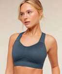 Lightweight High Support Sports Bra GS Stealth Blue - Unmatched Kicks - GYMSHARK