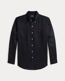 Lightweight Linen Shirt – All Fits Polo Black - Unmatched Kicks - ralph lauren