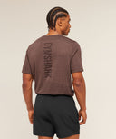 Lightweight Seamless T-Shirt regular fit Soft Brown/Marl - Unmatched Kicks - GYMSHARK