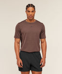 Lightweight Seamless T-Shirt regular fit Soft Brown/Marl - Unmatched Kicks - GYMSHARK