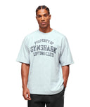 Lightweight Slub Textured T-Shirt oversized fit Smoke Blue - Unmatched Kicks - GYMSHARK