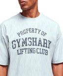 Lightweight Slub Textured T-Shirt oversized fit Smoke Blue - Unmatched Kicks - GYMSHARK