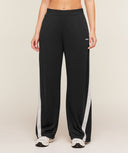 Lightweight Tricot Wide Leg Pants oversized fit Black/Tinted White - Unmatched Kicks - GYMSHARK