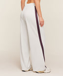 Lightweight Tricot Wide Leg Pants oversized fit Tinted White/Cherry Purple - Unmatched Kicks - GYMSHARK