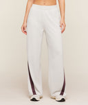 Lightweight Tricot Wide Leg Pants oversized fit Tinted White/Cherry Purple - Unmatched Kicks - GYMSHARK