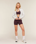 Lightweight Tricot Zip Through Jacket regular Tinted White/Cherry Purple - Unmatched Kicks - GYMSHARK