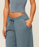Lightweight Wide Leg Pant Tall Iron Blue. - Unmatched Kicks - GYMSHARK