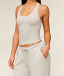 Lightweight Wide Leg Pant Tall Pebble Grey - Unmatched Kicks - GYMSHARK