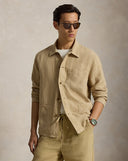 Linen Utility Jacket Coastal Beige - Unmatched Kicks-ralph lauren