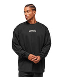 Lion Graphic Long Sleeve T-Shirt extreme oversized fit Black - Unmatched Kicks - GYMSHARK