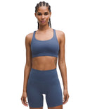 lululemon Energy Bra Medium Support Blue Twill - Unmatched Kicks - LULULEMON