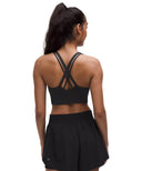 lululemon Energy Longline Bra Medium Support Black - Unmatched Kicks - LULULEMON