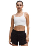 lululemon Energy Longline Bra Medium Support White - Unmatched Kicks - LULULEMON