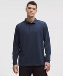 LULULEMON Evolution Long - Sleeve Polo Shirt Club Blue - Unmatched Kicks - LULULEMON
