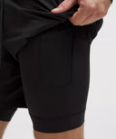 LULULEMON License to Train Lined Short 7" Updated Black - Unmatched Kicks - LULULEMON
