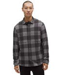LULULEMON Soft Knit Overshirt Check Plaid Black Heathered Graphite Grey - Unmatched Kicks - LULULEMON
