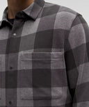 LULULEMON Soft Knit Overshirt Check Plaid Black Heathered Graphite Grey - Unmatched Kicks - LULULEMON