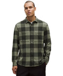 LULULEMON Soft Knit Overshirt Check Plaid Oak Moss Gator Green - Unmatched Kicks - LULULEMON