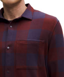 LULULEMON Soft Knit Overshirt Check Plaid Rockwood Atmospheric Purple - Unmatched Kicks - LULULEMON