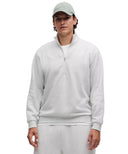 LULULEMON Steady State Half Zip Heathered Core Ultra Light Grey - Unmatched Kicks - LULULEMON