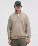 LULULEMON Steady State Half Zip Warm Ash Grey - Unmatched Kicks - LULULEMON